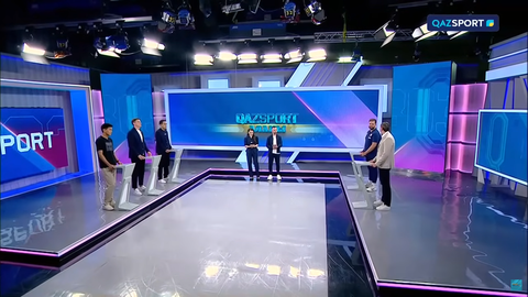 Qazsport алаңы. QJ League против Атлетико Мадрид