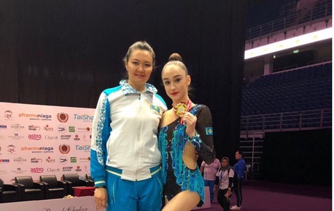 Алина Адилханова стала чемпионкой Азии по художественной гимнастике