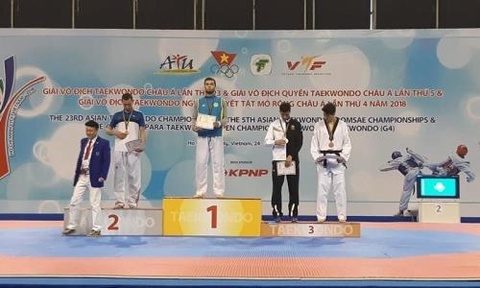 Казахстанец выиграл «золото» чемпионата Азии по таеквондо