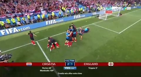 Хорватия обыграла Англию и вышла в финал ЧМ-2018