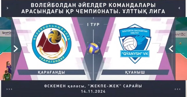 Обзор | Қараганды - Куаныш | Волейбол | Национальная лига | Женщины