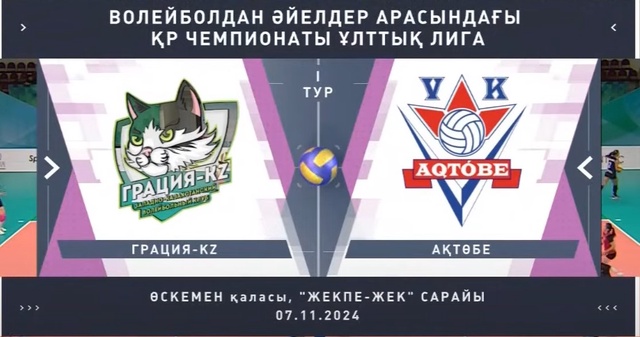 Обзор | Грация KZ - Актобе | Волейбол | Национальная лига | Женщины