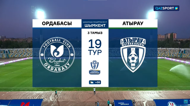 Обзор | Ордабасы – Атырау | КПЛ | 19-й тур