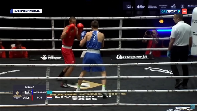 Төрехан Сабырхан — Финн Роберт Бос І Бокс І World boxing І Әлем Чемпионаты І 70 келі І 1/8